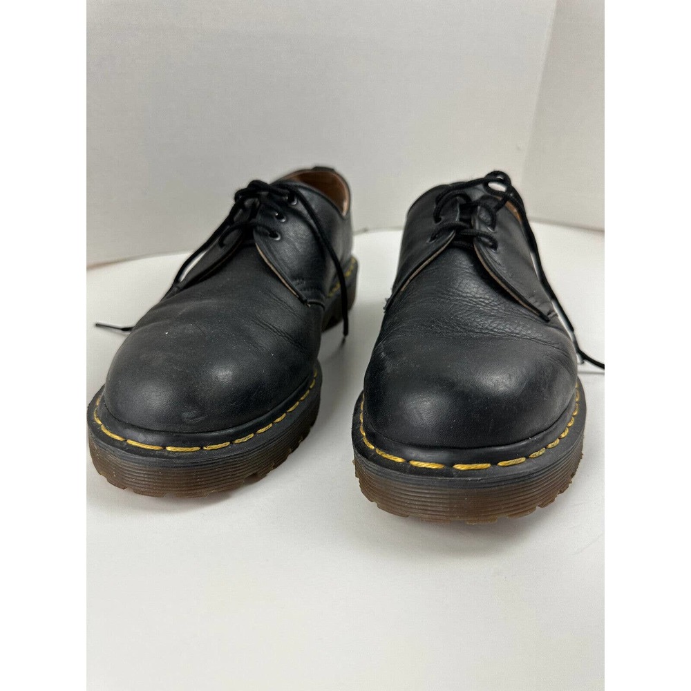 Dr. Martens Leather Round Toe Lace Up Oxford Dress Shoes Black 1A89 Men's Size 9 - Picture 5 of 12